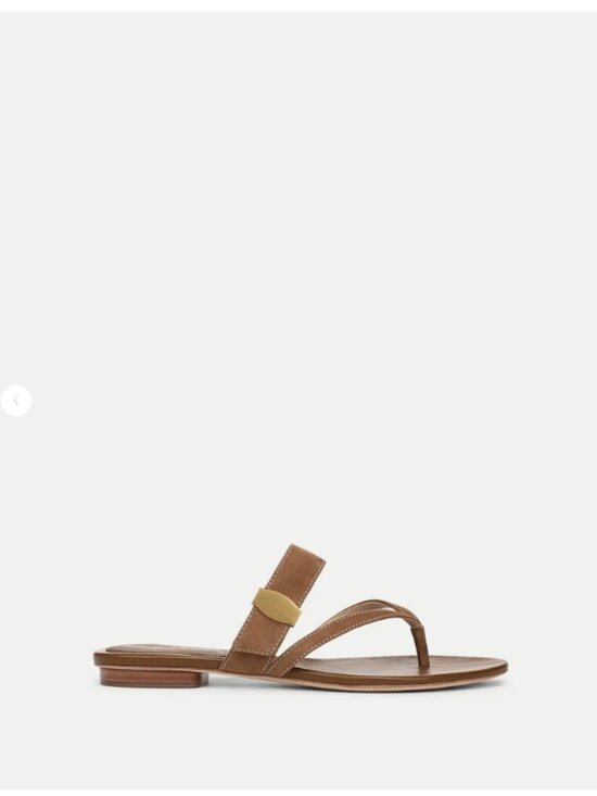 Veronica Beard Shoes - VERONICA BEARD Salva Dash Flat Sandal Chestnut 8.5M